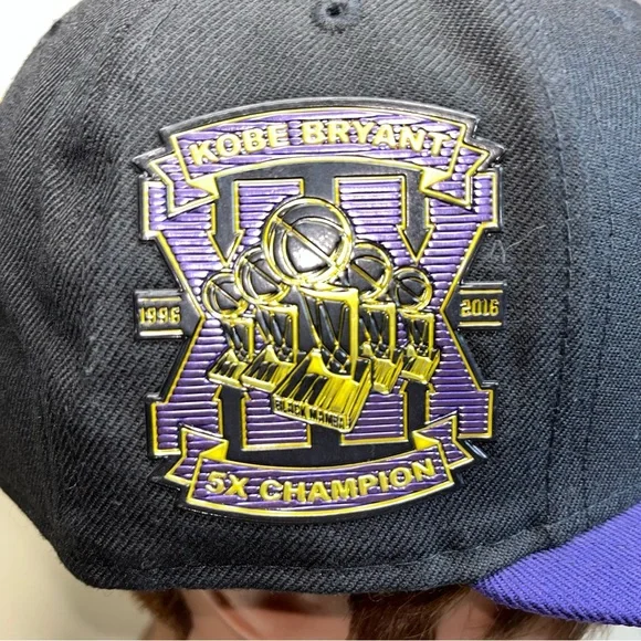 New Lakers kobe bryant 5X champions 1996-2016 XX years hat 9fifty snapback RARE